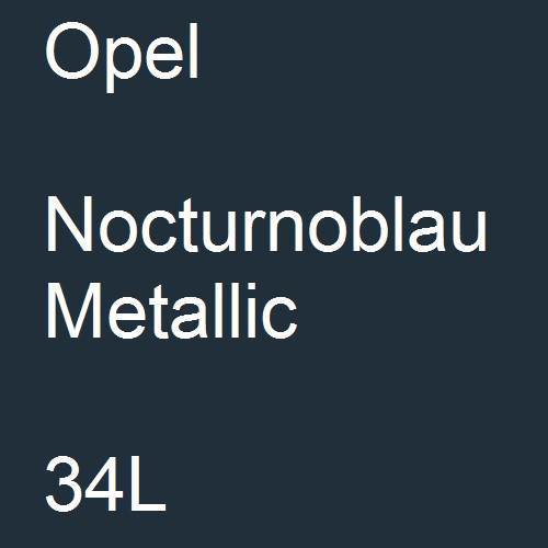 Opel, Nocturnoblau Metallic, 34L.